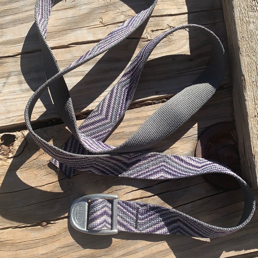 Chaco purple chevron pattern belt